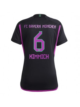 Billige Bayern Munich Joshua Kimmich #6 Bortedrakt Dame 2023-24 Kortermet